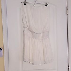 NWT strapless off white dress
